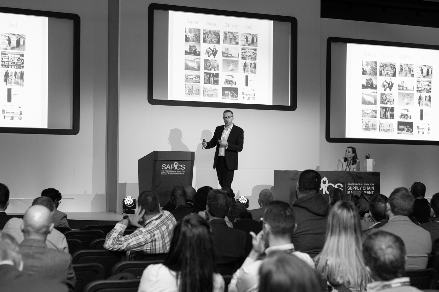 Sean Culey speaking to an audience at SAPICS